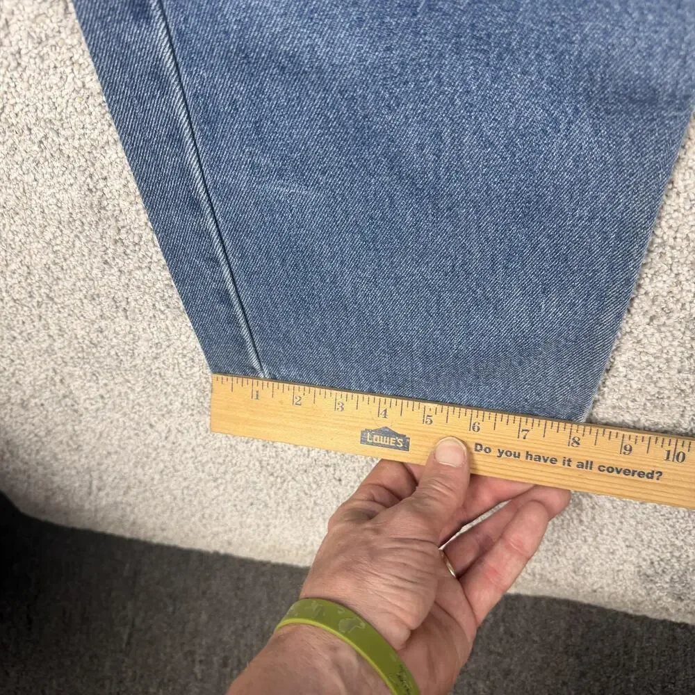 Levis 505 Jeans Mens 35x31 Blue Medium Wash Regular Fit Straight Denim Classic